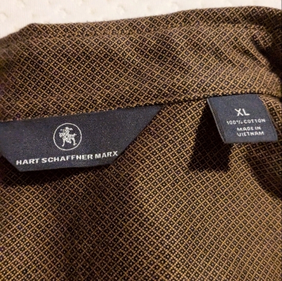 Hart Schaffner Marx Brown Men's Shirt - Picture 2 of 3